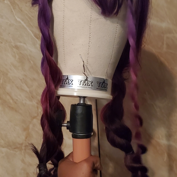 Youvimi Long Purple gradient wig - Picture 7 of 10